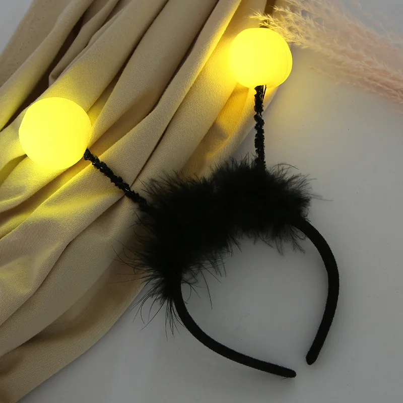 Sos Light Strobe - Boule d'antenne abeille en plumes clignotantes,