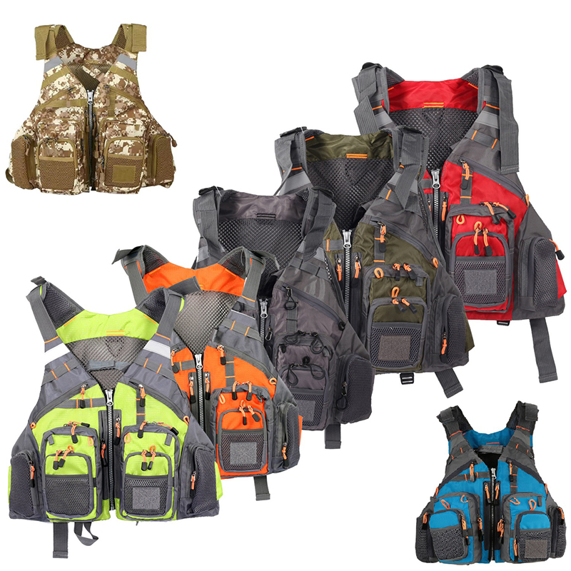 Fishing Kit Compact - Gilet de pêche multifonctionnel avec plusieurs