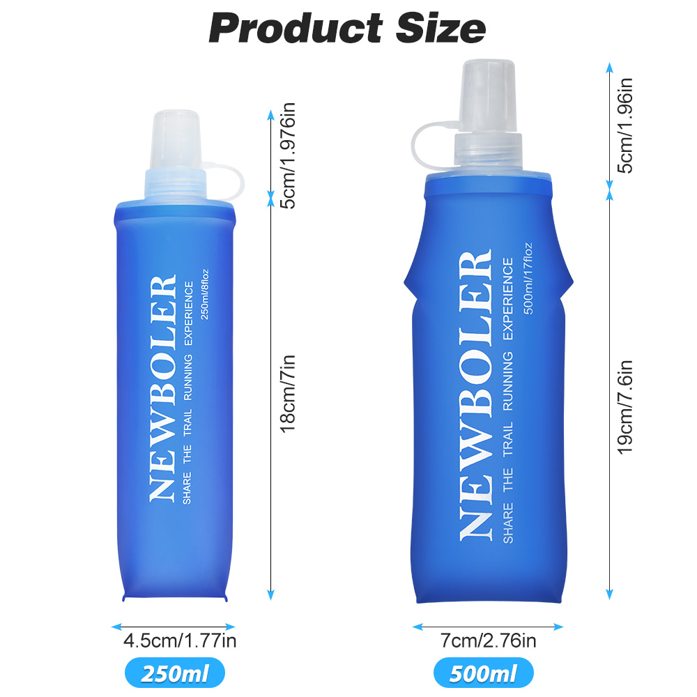 NEWBOLER 150 ml 250 ml 500 ml  - Water Bag Collapsible avis et prix